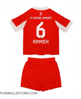 Günstige Bayern Munich Joshua Kimmich #6 Heimtrikotsatz Kinder 2025-26 Kurzarm (+ Kurze Hosen)